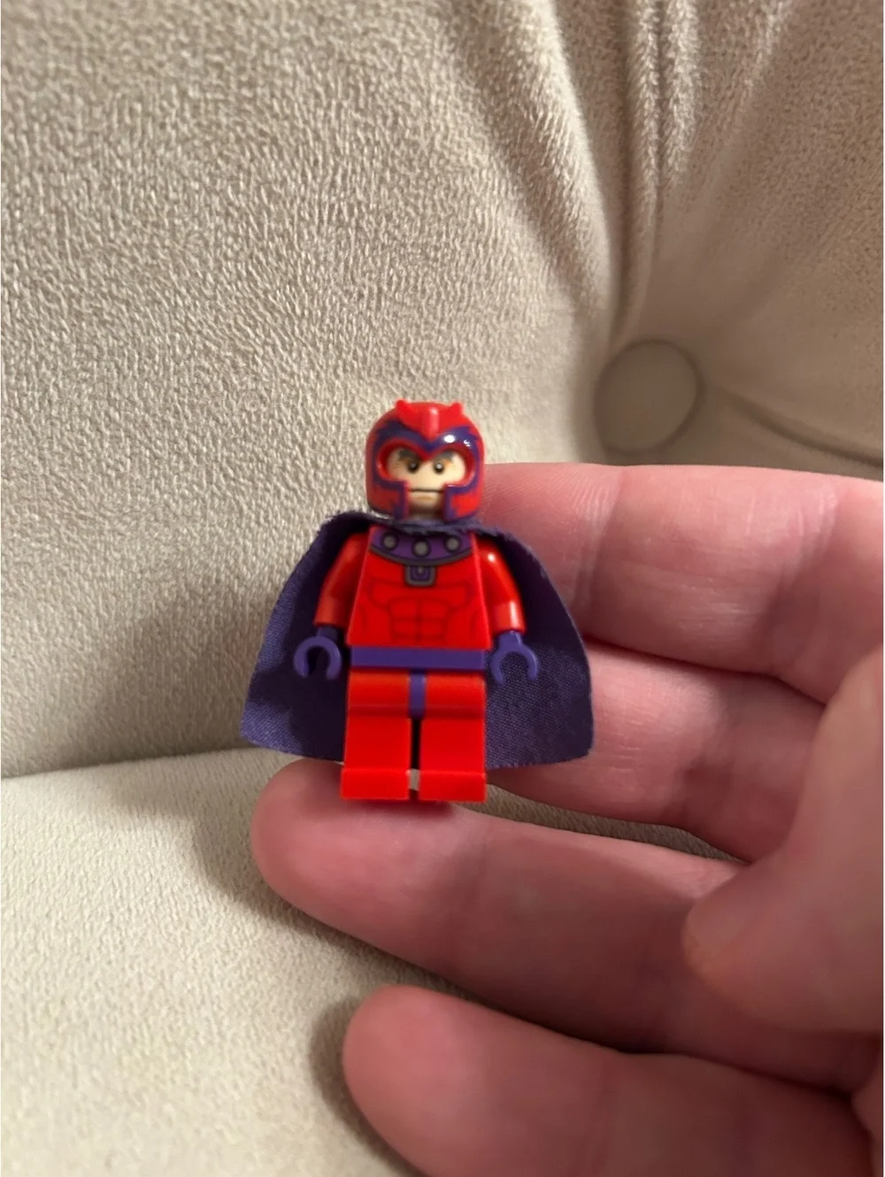 Authentic LEGO Marvel Super Heroes Magneto minifigure (ID: sh0031)